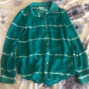Teal blouse